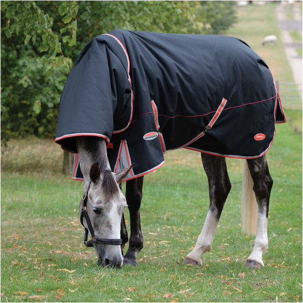 WeatherBeeta ComFiTec Premier Mit Therapy - Tec Detach - A - Neck Lite Plus Turnout Rug 10062120 - Black